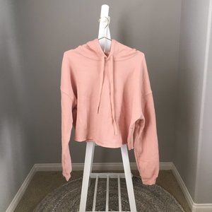 Cropped Fleece Hoodie